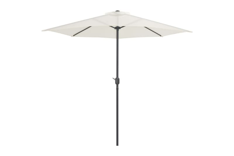 Balkonparasol m Aluminumsstang 270 X 135 Cm Halv - Beige - Havemøbler - Solafskærmning - Parasoller