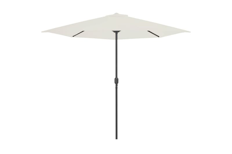 Balkonparasol m Aluminumsstang 300 X 150 Cm Halv - Beige - Havemøbler - Solafskærmning - Parasoller