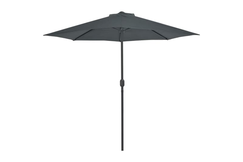 Balkonparasol m Aluminumsstang Antracit 270 X 135 Cm Halv - Grå - Havemøbler - Solafskærmning - Parasoller