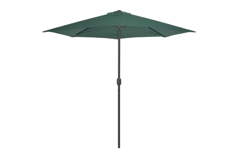 Balkonparasol Med Aluminumsstang Grøn 270 X 135 Cm Halv - Grøn - Havemøbler - Solafskærmning - Parasoller