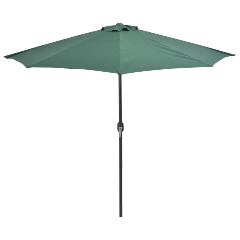 Balkonparasol Med Aluminumsstang Grøn 270 X 135 Cm Halv - Grøn - Havemøbler - Solafskærmning - Parasoller