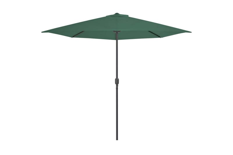 Balkonparasol Med Aluminumsstang Grøn 300 X 150 Cm Halv - Grøn - Havemøbler - Solafskærmning - Parasoller