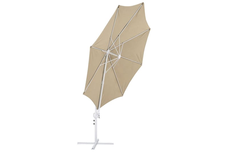 Calimera Hængende parasol 295 cm - Beige/Hvid - Havemøbler - Solafskærmning - Parasoller - Hængeparasol