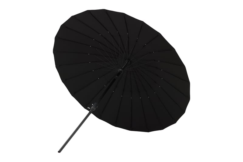 Palmetto Parasol 270 cm Sort - Venture Home - Havemøbler - Solafskærmning - Parasoller