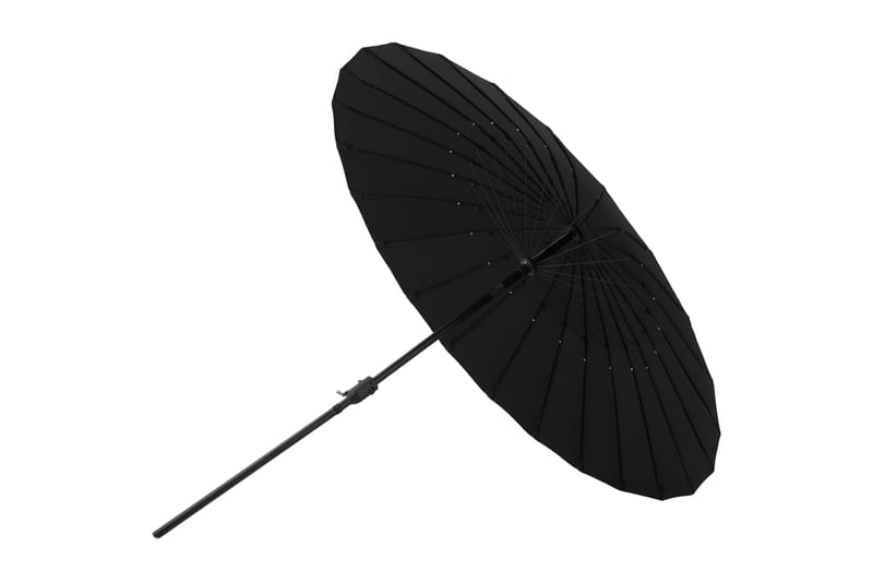 Palmetto Parasol 270 cm Sort - Venture Home - Havemøbler - Solafskærmning - Parasoller