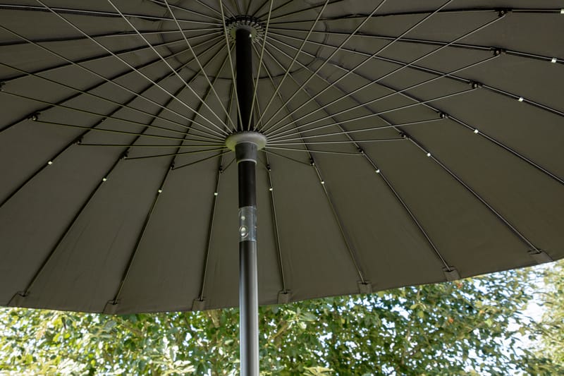 Palmetto Parasol 270 cm Sort - Venture Home - Havemøbler - Solafskærmning - Parasoller