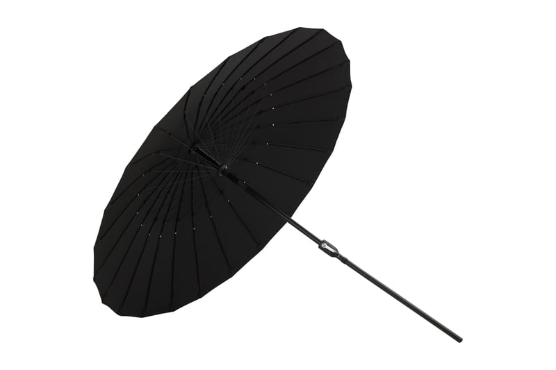 Palmetto Parasol 270 cm Sort - Venture Home - Havemøbler - Solafskærmning - Parasoller