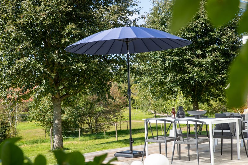 Palmetto Parasol 270 cm Blå - Venture Home - Havemøbler - Solafskærmning - Parasoller