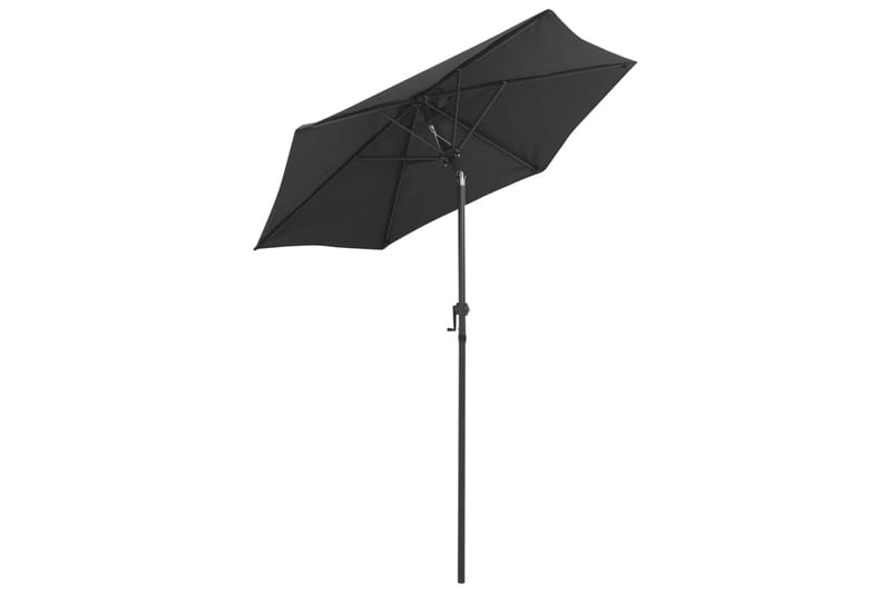 parasol 200x211 cm aluminium antrcitgrå - Grå - Havemøbler - Solafskærmning - Parasoller