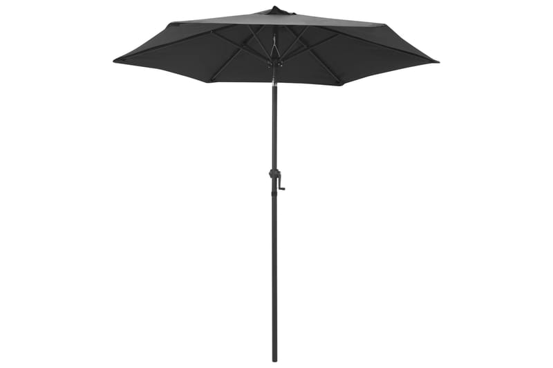 parasol 200x211 cm aluminium antrcitgrå - Grå - Havemøbler - Solafskærmning - Parasoller