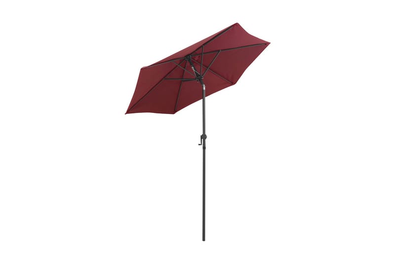 parasol 200x211 cm aluminium bordeaux - Rød - Havemøbler - Solafskærmning - Parasoller