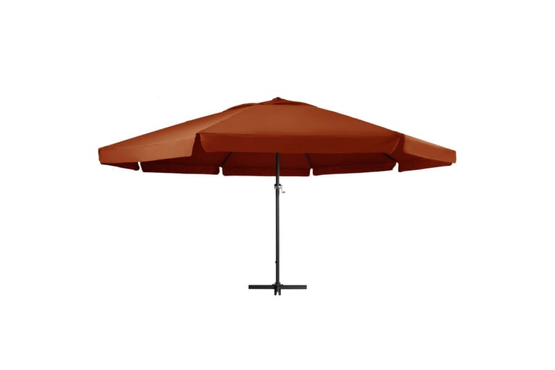 Parasol Aluminiumsstang 600 cm Terracotta - Orange - Havemøbler - Solafskærmning - Parasoller