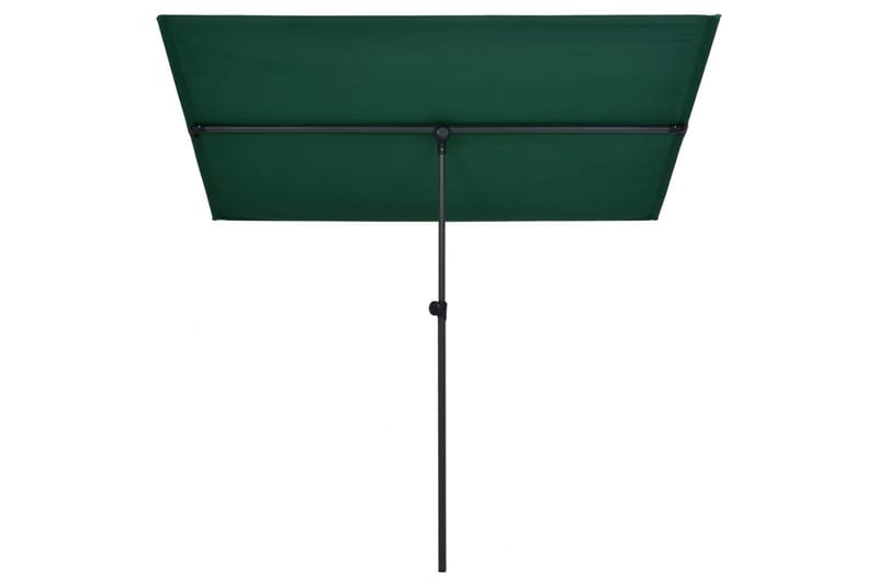 Parasol med Aluminiumsstang 2x1,5 M Grøn - Grøn - Havemøbler - Solafskærmning - Parasoller