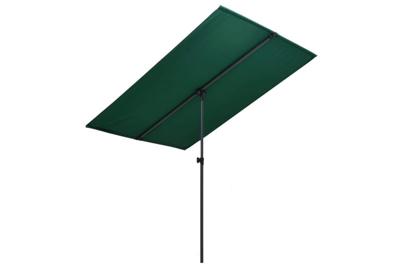 Parasol med Aluminiumsstang 2x1,5 M Grøn - Grøn - Havemøbler - Solafskærmning - Parasoller