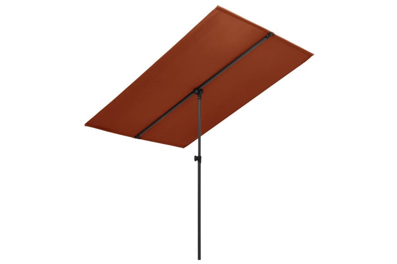 Parasol med Aluminiumsstang 2x1,5 M Terracotta - Orange - Havemøbler - Solafskærmning - Parasoller