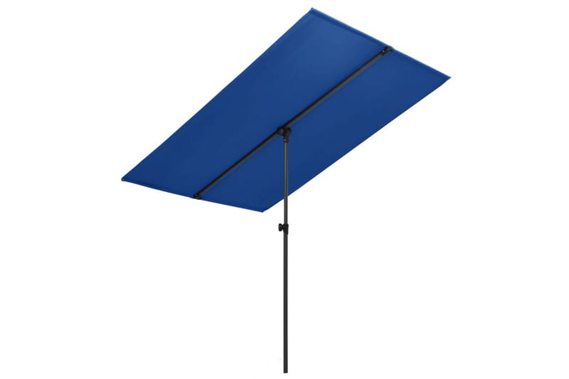 Parasol med Aluminiumstang 180x130 cm Azurblå - Blå - Havemøbler - Solafskærmning - Parasoller