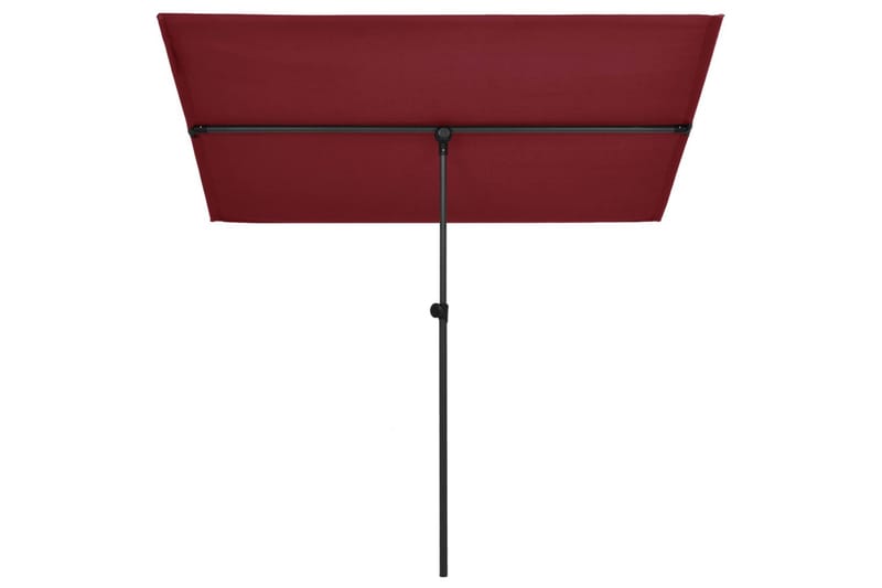 Parasol med Aluminiumstang 180x130 cm Bordeauxrød - Rød - Havemøbler - Solafskærmning - Parasoller