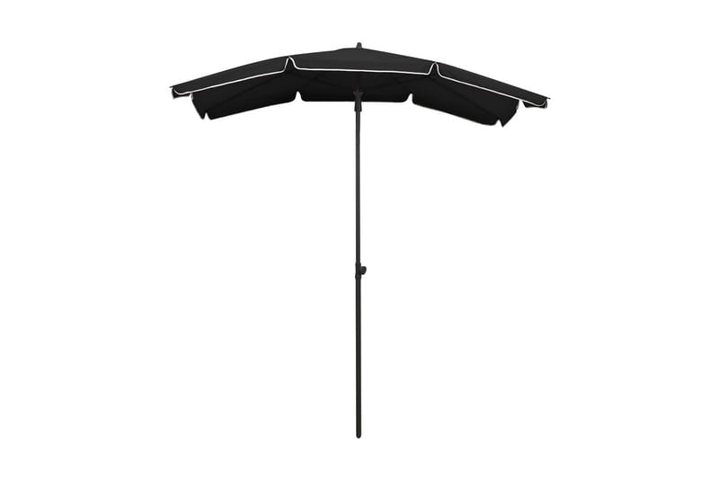 parasol med stang 210x130 cm sort - Sort - Havemøbler - Solafskærmning - Parasoller