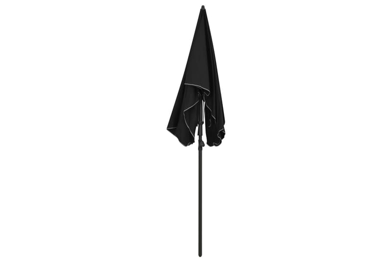 parasol med stang 210x130 cm sort - Sort - Havemøbler - Solafskærmning - Parasoller