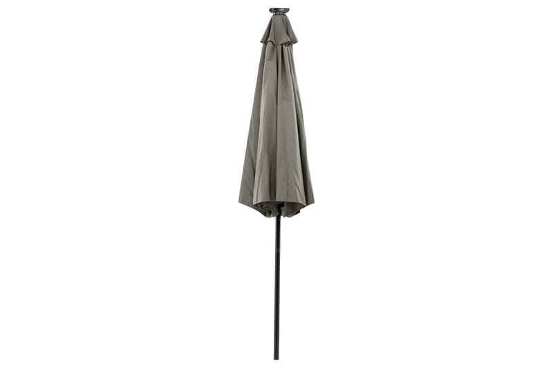 Sabal Parasol 270 cm med LED - Grå - Havemøbler - Solafskærmning - Parasoller