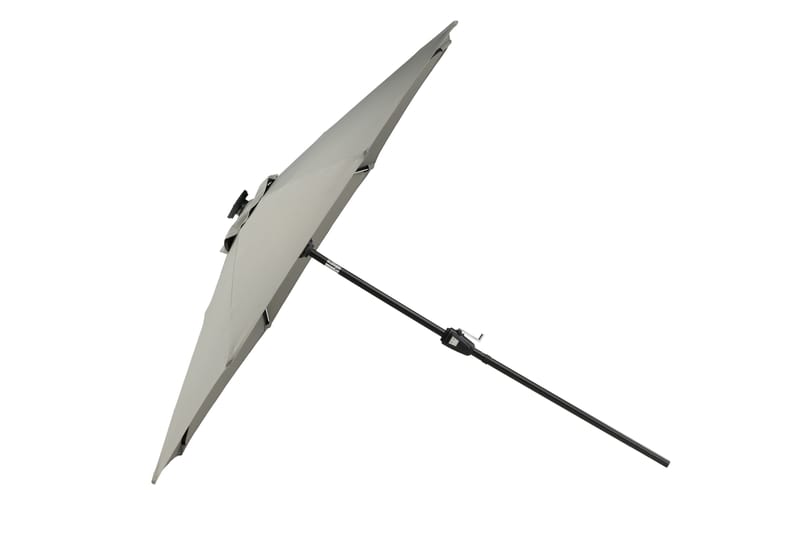 Sabal Parasol 270 cm med LED - Grå - Havemøbler - Solafskærmning - Parasoller