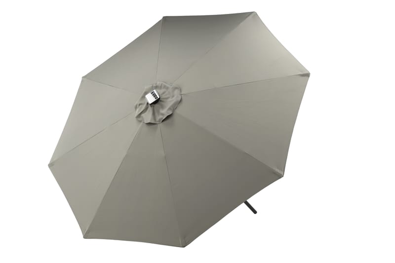 Sabal Parasol 270 cm med LED - Grå - Havemøbler - Solafskærmning - Parasoller