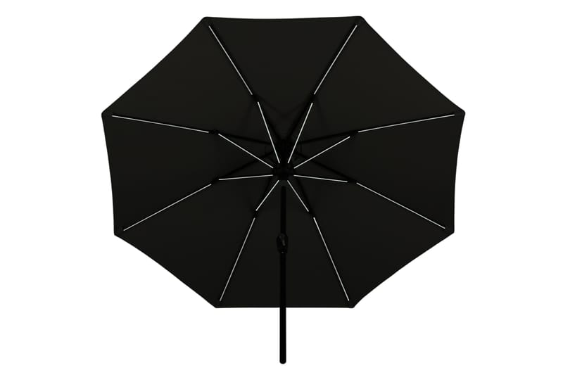 Sabal Parasol 270 cm med LED - Grå - Havemøbler - Solafskærmning - Parasoller