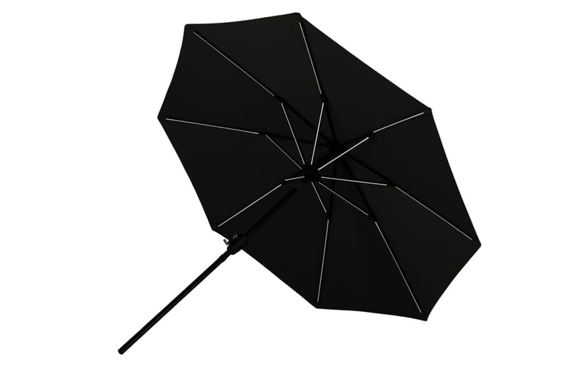 Sabal Parasol 270 cm med LED - Grå - Havemøbler - Solafskærmning - Parasoller