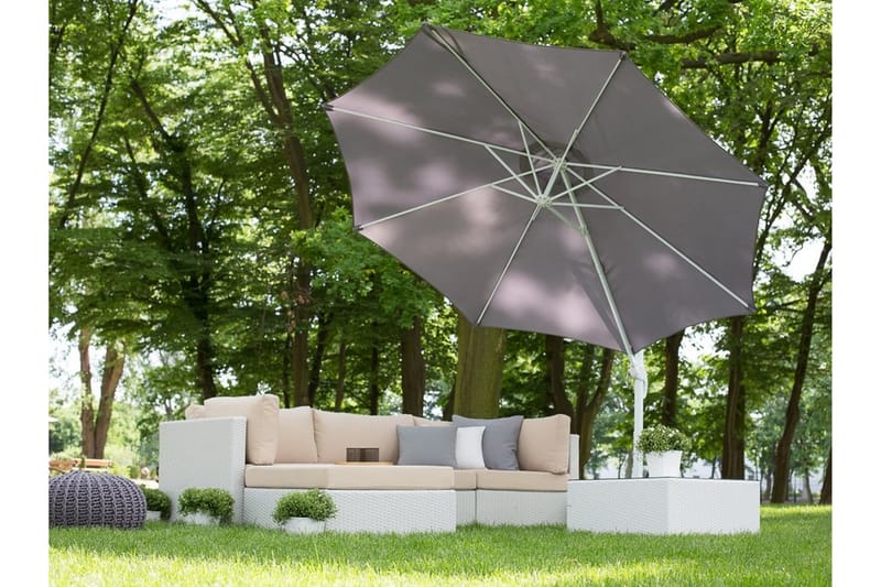 Savona Parasol 241 cm - Grå - Havemøbler - Solafskærmning - Parasoller