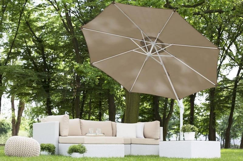 Savona Parasol 240 cm - Beige - Havemøbler - Solafskærmning - Parasoller