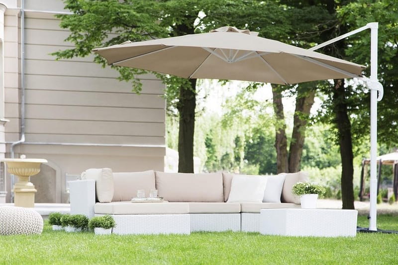 Savona Parasol 240 cm - Beige - Havemøbler - Solafskærmning - Parasoller