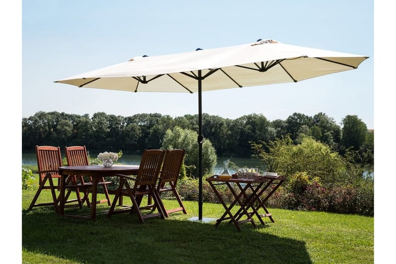 Sibilla Parasol 247 cm - Beige - Havemøbler - Solafskærmning - Parasoller