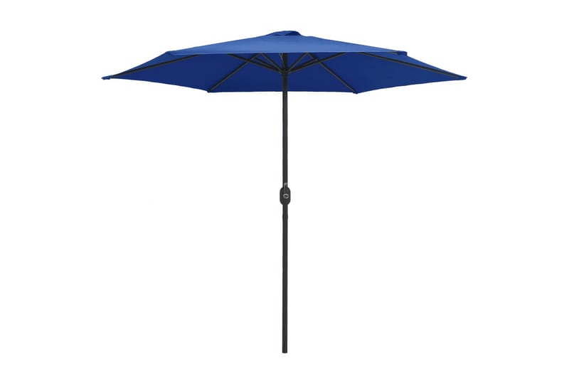 Udendørs Parasol Med Aluminiumsstang 270x246 cm Azurblå - Blå - Havemøbler - Solafskærmning - Parasoller