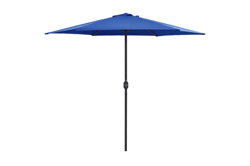 Udendørs Parasol Med Aluminiumsstang 270x246 cm Azurblå - Blå - Havemøbler - Solafskærmning - Parasoller