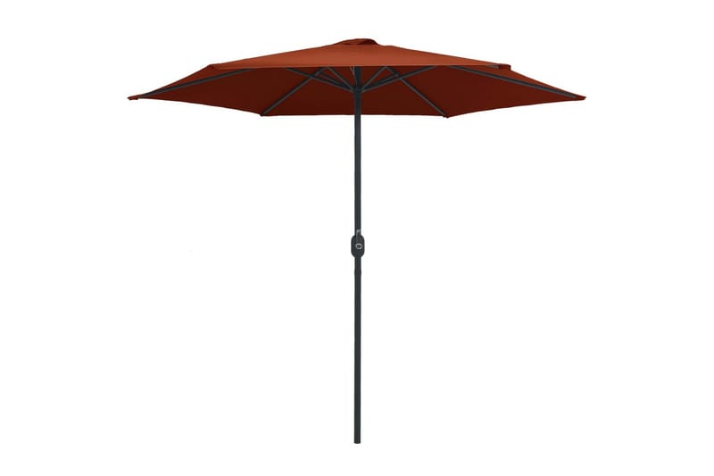 Udendørs Parasol Med Aluminiumsstang 270x246 cm Terracotta - Rød - Havemøbler - Solafskærmning - Parasoller