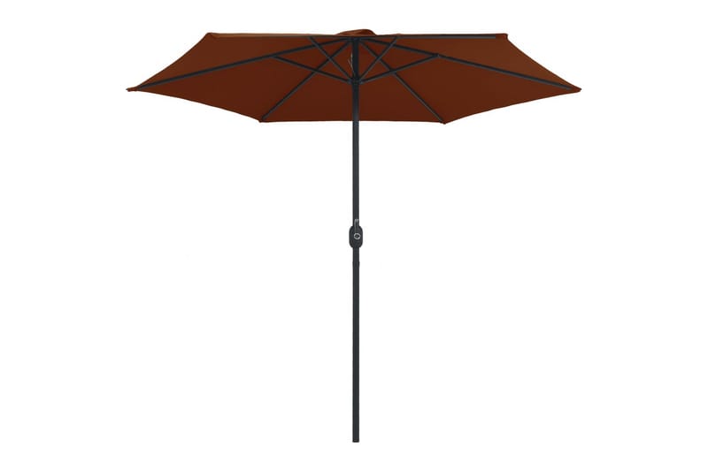 Udendørs Parasol Med Aluminiumsstang 270x246 cm Terracotta - Rød - Havemøbler - Solafskærmning - Parasoller