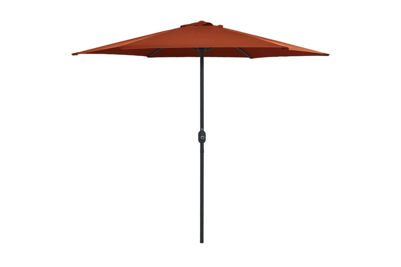 Udendørs Parasol Med Aluminiumsstang 270x246 cm Terracotta - Rød - Havemøbler - Solafskærmning - Parasoller