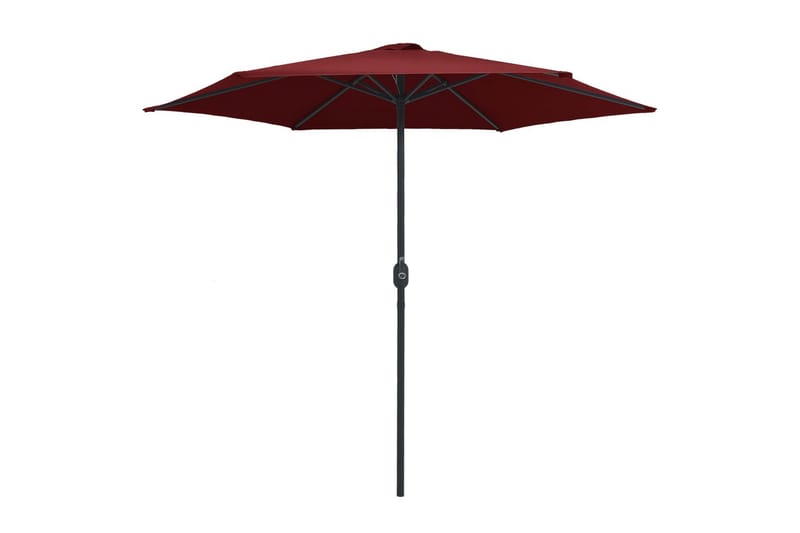 Udendørs Parasol Med Aluminiumsstang 270x246 cm Bordeauxrød - Rød - Havemøbler - Solafskærmning - Parasoller