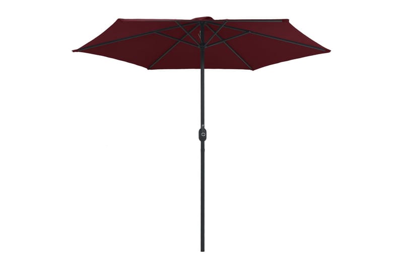 Udendørs Parasol Med Aluminiumsstang 270x246 cm Bordeauxrød - Rød - Havemøbler - Solafskærmning - Parasoller