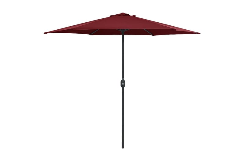 Udendørs Parasol Med Aluminiumsstang 270x246 cm Bordeauxrød - Rød - Havemøbler - Solafskærmning - Parasoller