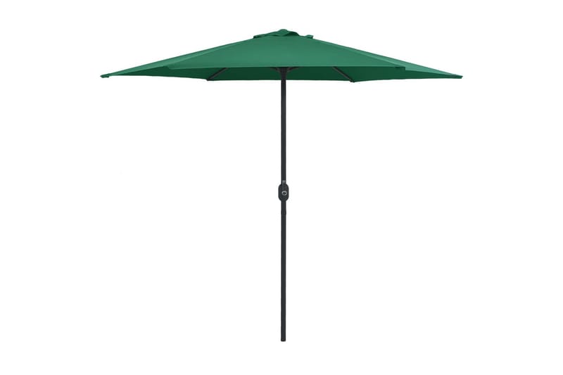 Udendørs Parasol Med Aluminiumsstang 270x246 cm Grøn - Grøn - Havemøbler - Solafskærmning - Parasoller