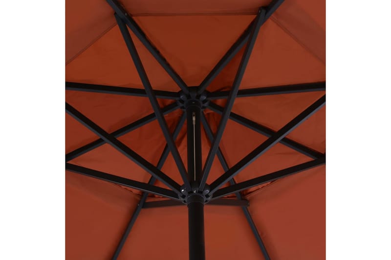 Udendørs Parasol Aluminiumsstang 500 Cm Terracotta - Orange - Parasoller