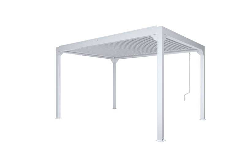 Pergola Åbningsbare lameller 3x4 m - Hvid - Havemøbler - Solafskærmning - Pergola