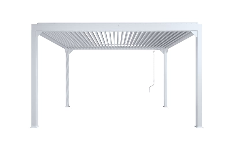 Pergola Åbningsbare lameller 3x4 m - Hvid - Havemøbler - Solafskærmning - Pergola