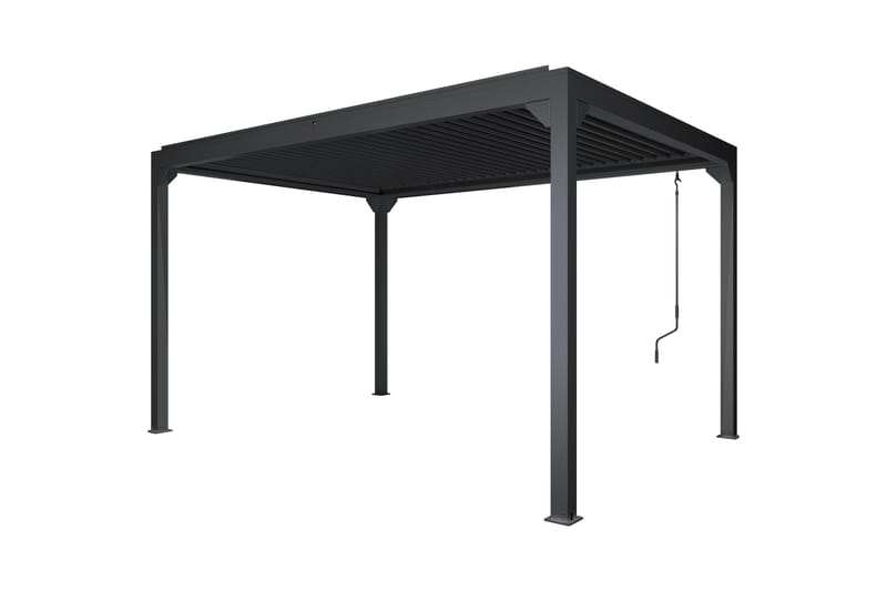 Pergola Premium Åbningsbare lameller - Grå - Havemøbler - Solafskærmning - Pergola