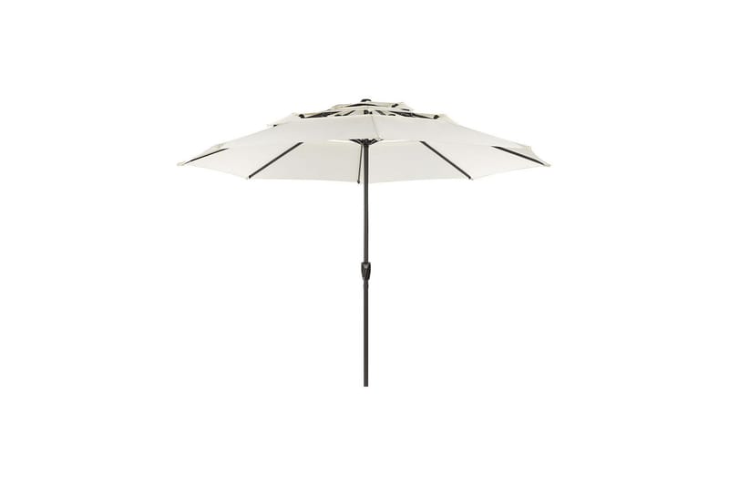 Roblin Parasol 285x285 cm - Beige/Sort - Havemøbler - Solafskærmning - Parasoller