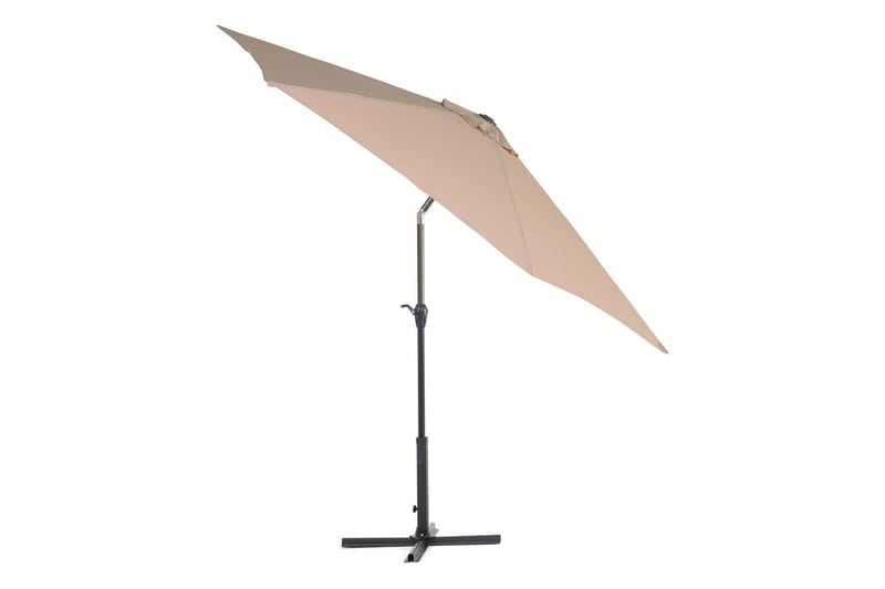 Sanarica Parasol 270x270 cm Rund - Beige/Grå - Havemøbler - Solafskærmning - Parasoller