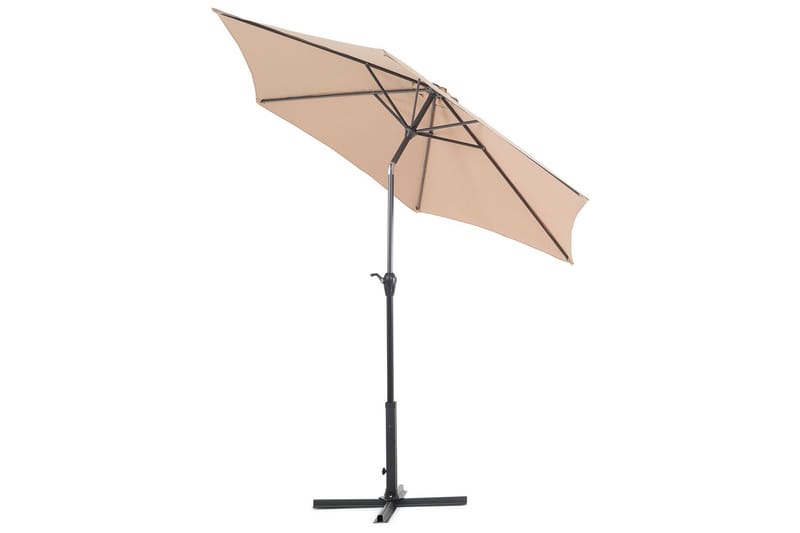 Sanarica Parasol 270x270 cm Rund - Beige/Grå - Havemøbler - Solafskærmning - Parasoller