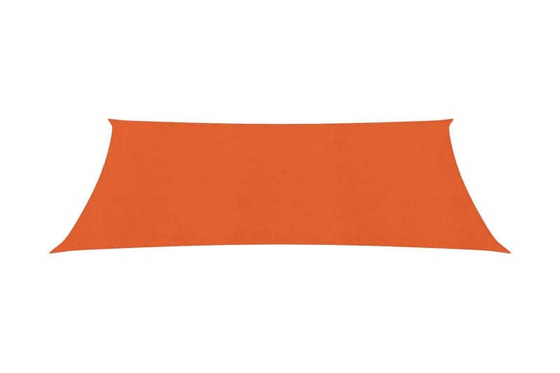 solsejl 160 g/m² 3,5x5 m HDPE orange - Orange - Havemøbler - Solafskærmning - Solsejl