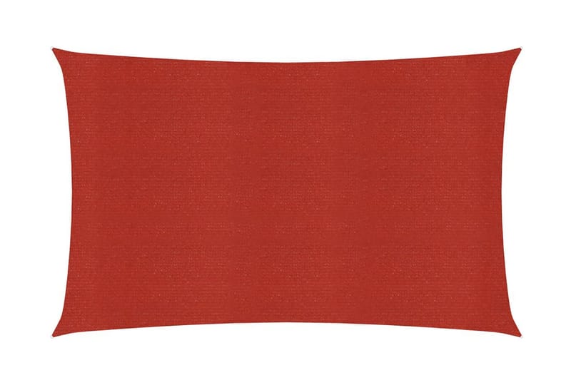 solsejl 160 g/m² 4x7 m HDPE rød - Rød - Solsejl